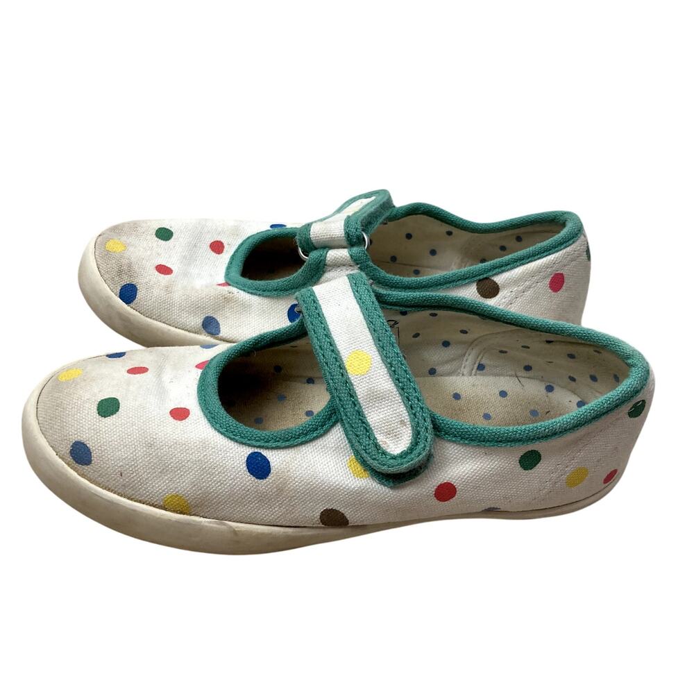 Mini Boden Canvas Mary Jane Sneaker - Polka Dots - 29